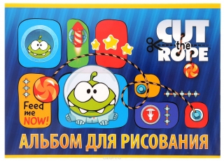 Hatber Альбом для рисования Cut the Rope 24 листа 