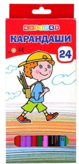 Карандаши Цветик 24 цветa.