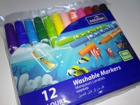 Фломастеры 12цв с широким наконечником 0212