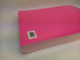 Картон А4 неон пачка 100л розовый