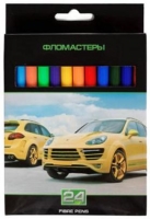 Фломастеры Хатбер VK (Крутые тачки 24 цветов)