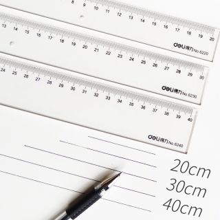 линейка прозрачная 30см 