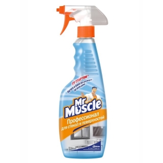 Средство д/мытья окон Мистер Мускул со спиртом 500 мл