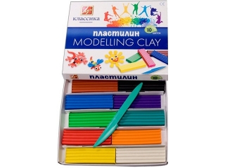 Пластилин 10цв Луч классика
