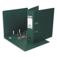 Папка-регистратор (Бокс-файл) А4 с двухсторонним покрытием из ПВХ, 70 мм (Темно-зеленый)