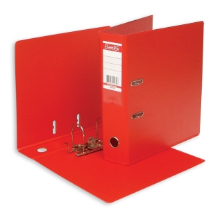 Папка-регистратор (Бокс-файл) А4 с двухсторонним покрытием из ПВХ, 70 мм (Красный)
