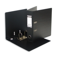 Папка-регистратор (Бокс-файл) А4 с двухсторонним покрытием из ПВХ, 70 мм (Черный)