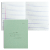 Тетрадь 12 л. зелёная обложка «Архбум», офсет, косая линия с полями
