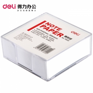 бумага для заметок с футляром 91х87мм deli 7601
