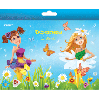 Фломастеры 18 цветов Proff.