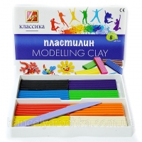 Пластилин Луч Классика 8 цветов со стеком
