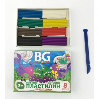 Пластилин "BG" 8 цветов