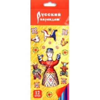 Карандаши 12 цветов "Русский карандаш.
