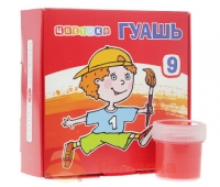 Краски Роса гуашь 9 цветов Цветик