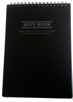 Блокнот на пружине а5 (черный)