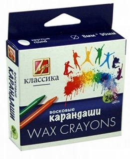 восковый карандаш 24 цв луч