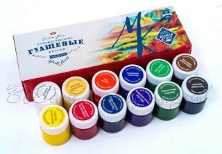 Гуашь Мастер-Класс, 12 цв, 40 мл