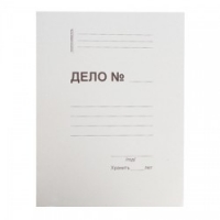 Папка-скоросшиватель Дело № картонная А4 до 150 листов белый