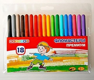 Фломастер 18цветов цветик